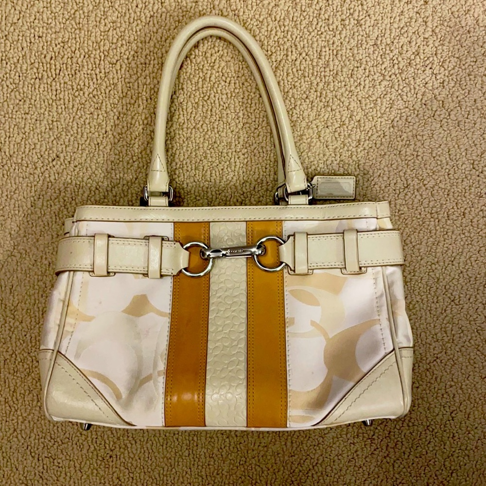 Coach tote. Well loved. Pics show wear